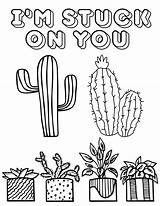 Cute Cactus Coloring Pages For Kids And Adults sketch template