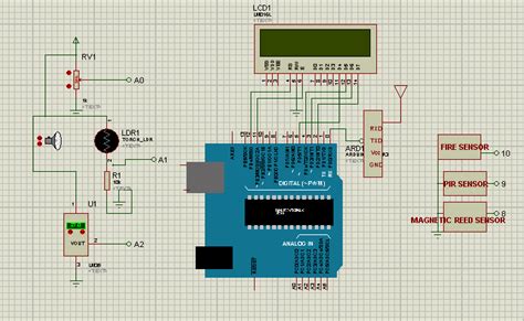 Proteus Simulation for Sensing Unit | Download Scientific Diagram