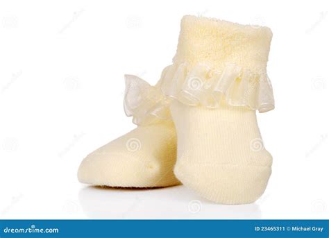 Infant Yellow Baby shoes stock image. Image of childhood - 23465311