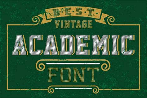 Best Vintage Academic Font By Vintage Font Lab | TheHungryJPEG