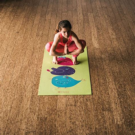 Gaiam Kids Yoga Mat Exercise Mat, Yoga for Kids with Fun Prints - Playtime for Babies, Active ...