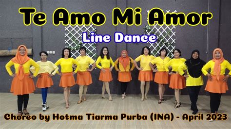 Te Amo Mi Amor Line Dance - Melody Line Dance Gombong - YouTube