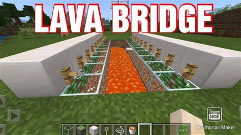 Minecraft:-Lava bridge II Short video. - YouTube