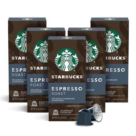 Amazon.com: Starbucks by Nespresso Original Line Dark Roast Espresso ...