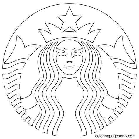 Starbucks Logo Coloring Page Sketch Coloring Page Starbucks Drawing | Images and Photos finder