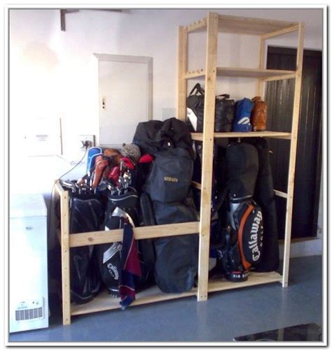 Diy Golf Bag Storage | Garage storage, Bag storage, Storage