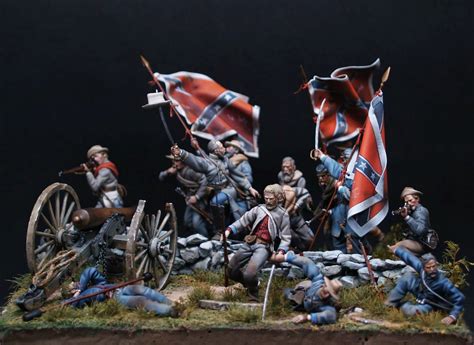 Military Figures, Military Diorama, Civil War Artwork, Battle Of Gettysburg, Military Modelling ...