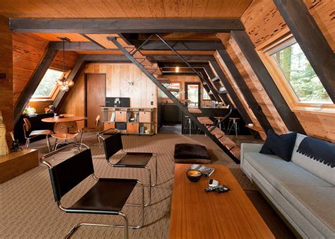 Tiny A Frame Cabin Interior - Image to u