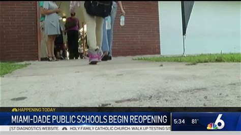 Miami-Dade Schools Begin Reopening Campus to Students on Monday – NBC 6 ...