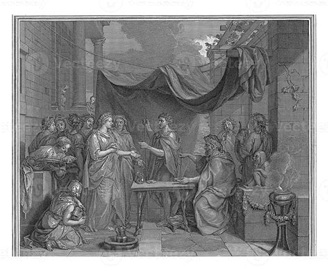 Marriage of Moses and Zipporah, Simon Henri Thomassin, after Charles Le ...