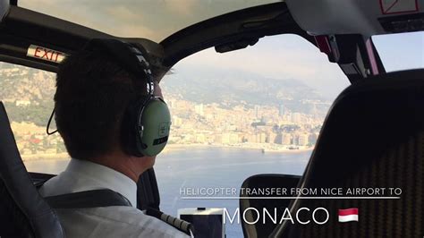 Helicopter transfer from Nice Airport to Monaco - YouTube