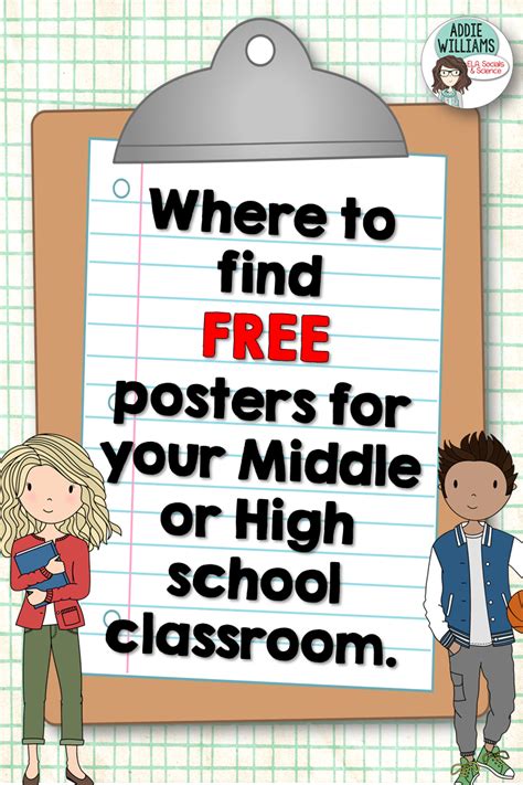 Classroom Poster Ideas for Middle / High School | High school classroom, Classroom posters free ...