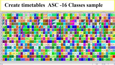 How to create timetables using ASC timetable ENGLISH tutorial (16 ...