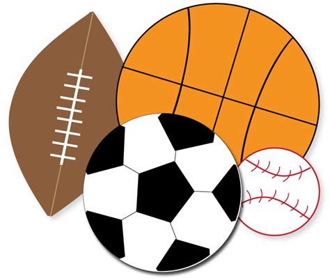 Free Sports Clipart for parties, crafts, school projects, websites ...