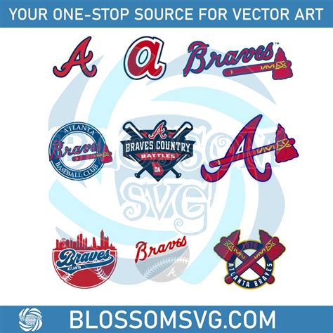 Atlanta Braves Logo Bundle File Svg MLB Team Svg Digital File