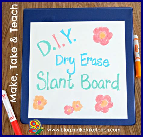 DIY Dry Erase Slant Boards - Make Take & Teach