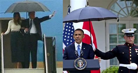 Video: There's a New Sheriff in Town - Trump Carries His Own Umbrella | The Gateway Pundit | by ...