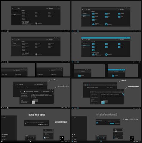 Na Blue And Gray Dark Theme For Windows10 by Cleodesktop on DeviantArt