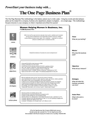 Editable Business Plan Template Database