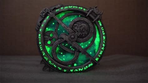 Amulet of Daylight with glowing runes - Troll Hunters Prop - YouTube