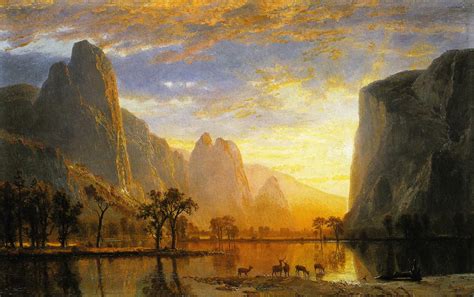 Valley of the Yosemite - Albert Bierstadt - WikiArt.org - encyclopedia ...