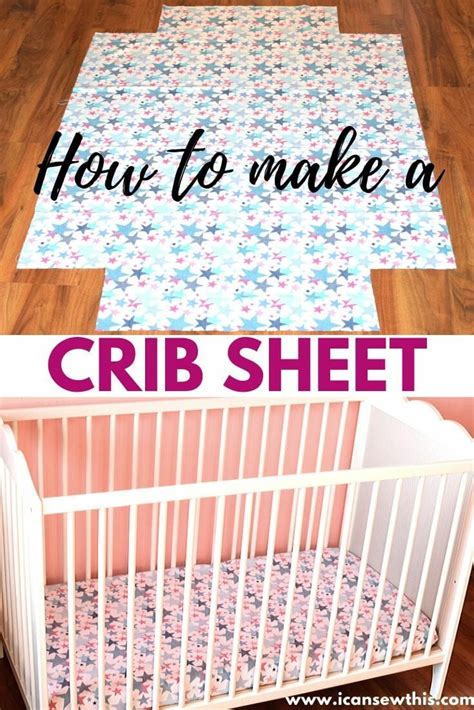 How to make a crib sheet. Everything you need to know - I Can Sew This | Diy crib, Crib sheets ...