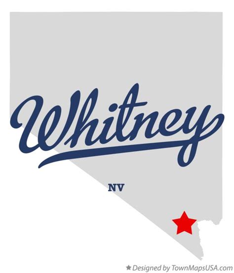 Map of Whitney, NV, Nevada