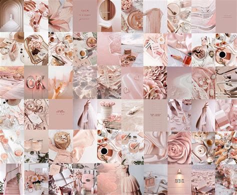 Aesthetic Wall Collage Kit Digital Download for Print / Dusty | Etsy | Rose gold pictures, Pink ...