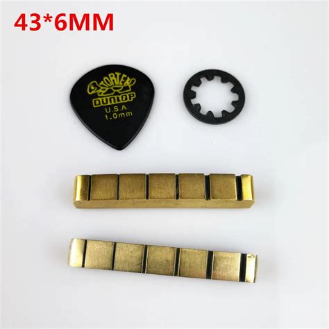 Solid Brass Metal Electric Guitar Nut Bass Nut For ST Tele LP Guitars 4-string 5-string Bass ...