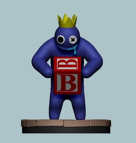 3D file Blue Rainbow Friends Roblox Game・3D printable model to download ...