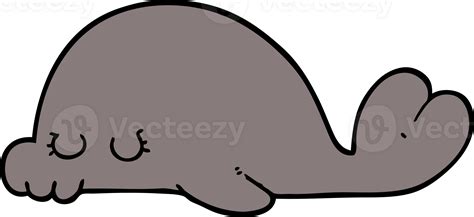 cartoon seal drawing 47187031 PNG