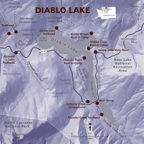 Diablo Lake Washington Map - Cynthy Constance