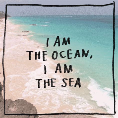 I am the ocean, I am the sea 人生雖然總是隨波逐流，但你才是自己的主宰 // by Adam J. Kurtz | Frases positivas ...