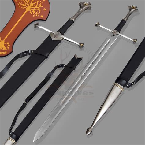 ANDURIL Sword of Strider, Custom Engraved Sword, LOTR Sword, - Inspire ...