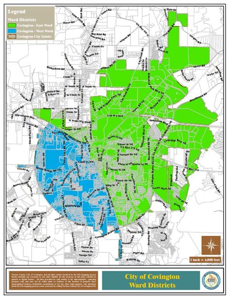 Covington, Georgia | Official Website: City Council District Ward Map