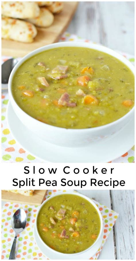 Slow Cooker Split Pea Soup Recipe - The Rebel Chick