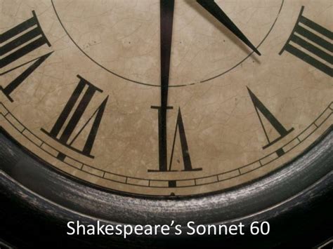 Shakespeare's Sonnet 60