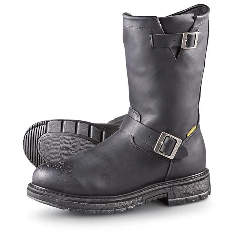 Men's Road Wolf™ Waterproof Engineer Boots, Black - 187848, Motorcycle ...