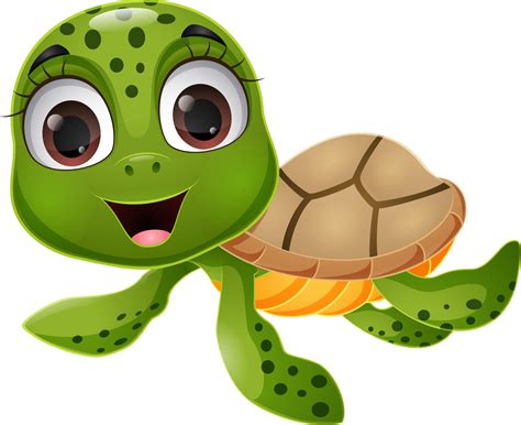 Cute sea turtle cartoon on white background 13488836 Vector Art at Vecteezy