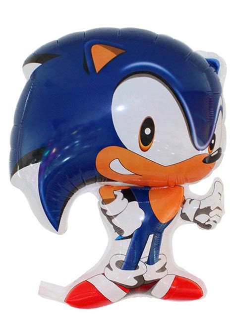 Inflated Sonic The Hedgehog Shape Helium Party Balloon