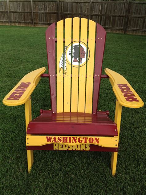 Washington Redskins hand painted folding adirondack chair Washington Redskins Football, Nfl ...