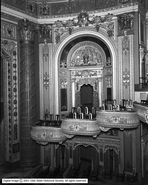 New Pantages Theatre, Interior Close Up of Boxes North Side ...