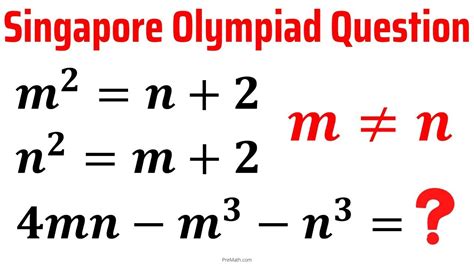 Solve Singapore Math Olympiad Question