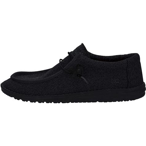 Hey Dude - Hey Dude Mens Wally Sox Micro Loafer - Total Black - Size 10 - Walmart.com - Walmart.com