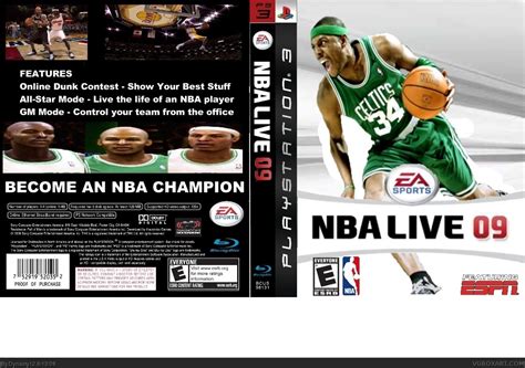 NBA Live 09 PlayStation 3 Box Art Cover by Dynasty12