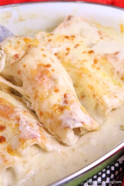 White Chicken Enchiladas Recipe