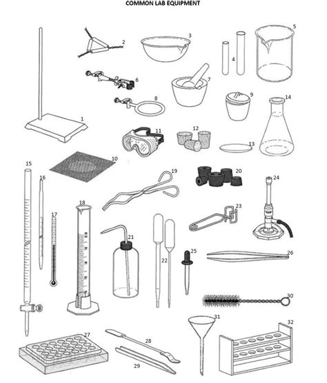 Lab Equipment Diagram | Quizlet