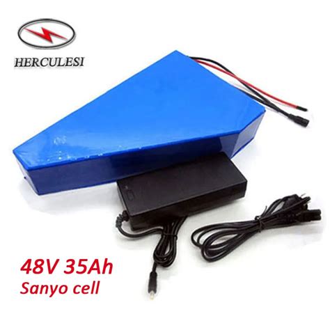 48 Volt Ebike Triangle Battery 13S10P NCR18650GA Li Ion 48V 35Ah ...