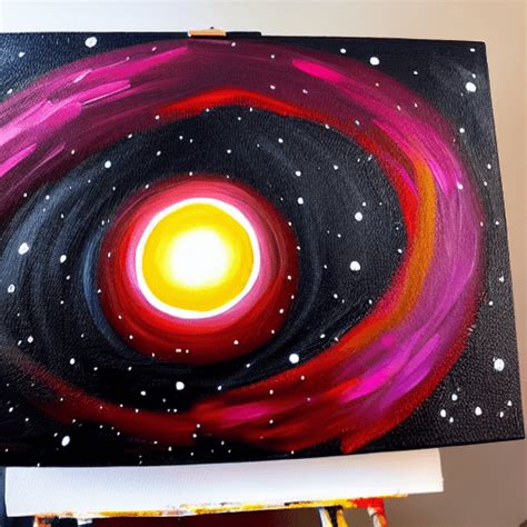 Black Hole Painting Graphic · Creative Fabrica