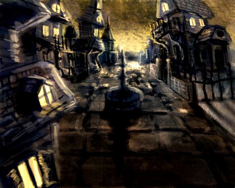 Halloween town speed painting by Norradd on DeviantArt